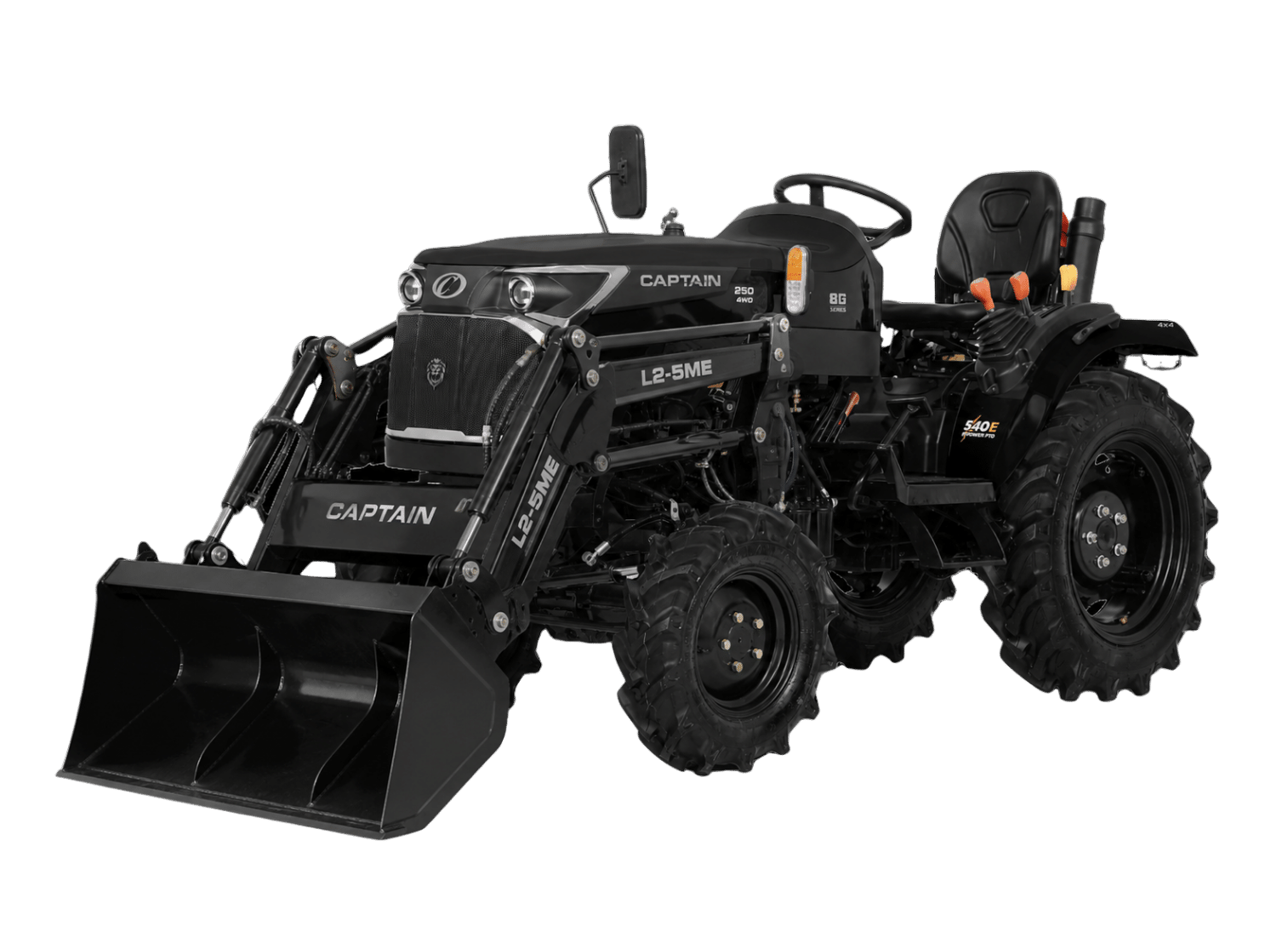 Tractor CAPTAIN 250 4WD cu încărcător frontal și cupă
